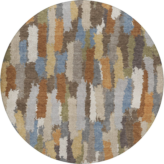 Dalyn Kenner KN6 Chocolate Rug round rug