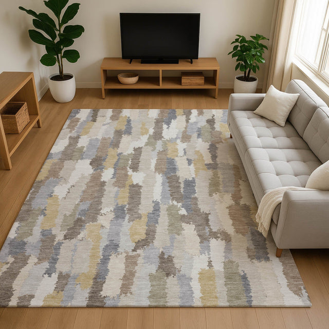 Dalyn Kenner KN6 Ivory Rug shown in a room