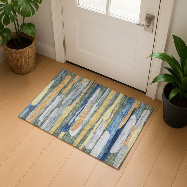 Dalyn Kenner KN7 Basil Rug shown in a room
