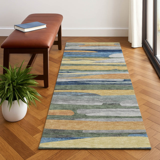 Dalyn Kenner KN7 Basil Rug shown in a room