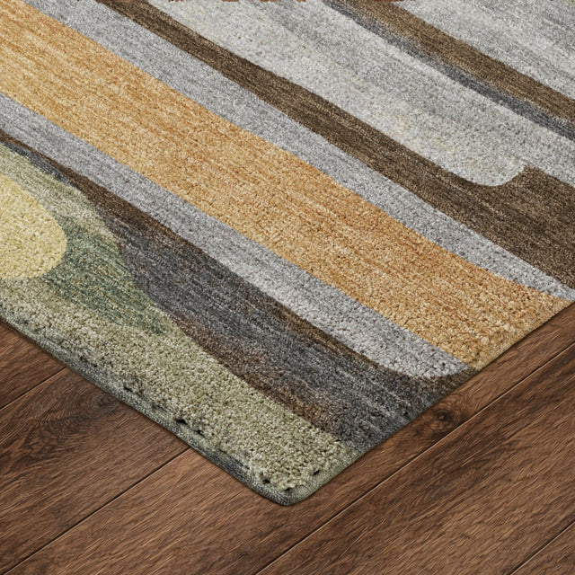 Dalyn Kenner KN7 Chocolate Rug corner detail