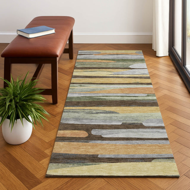 Dalyn Kenner KN7 Chocolate Rug shown in a room