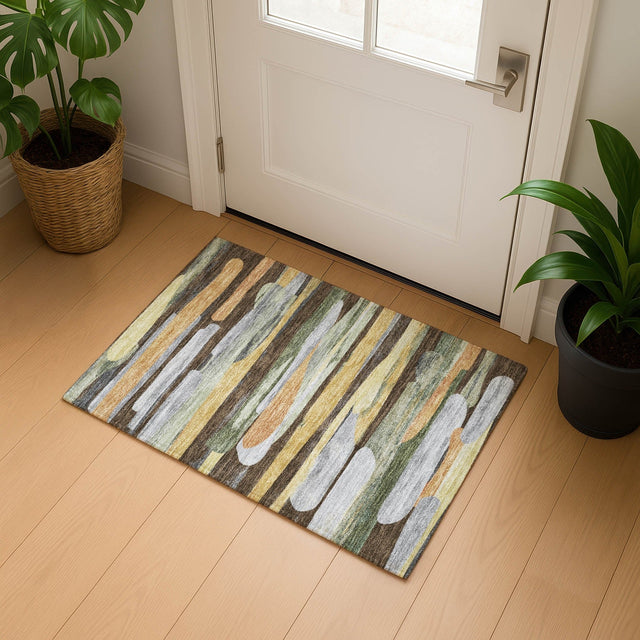 Dalyn Kenner KN7 Chocolate Rug shown in a room