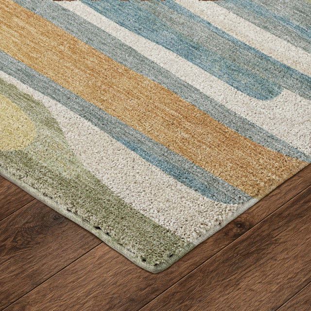 Dalyn Kenner KN7 Ivory Rug corner detail