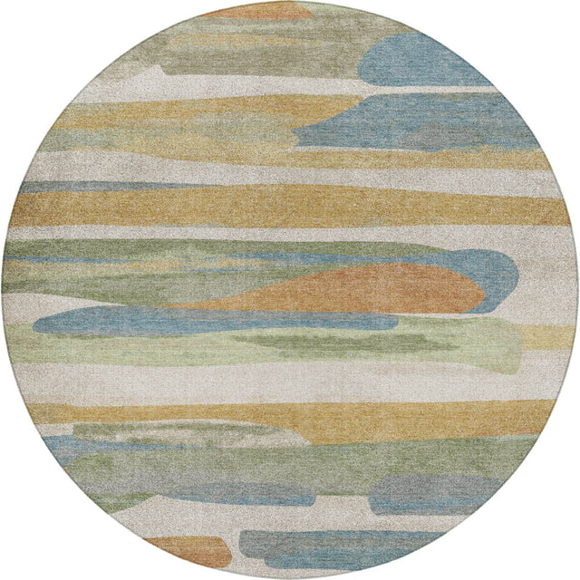 Dalyn Kenner KN7 Ivory Rug round rug