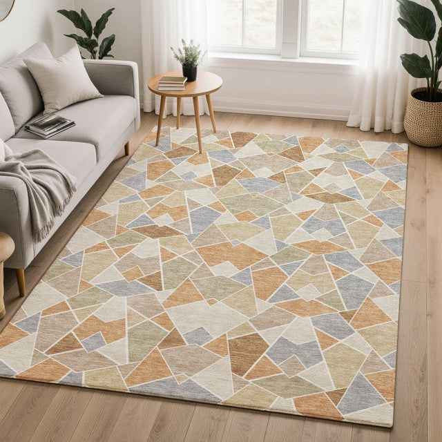 Dalyn Kenner KN8 Copper Rug shown in a room