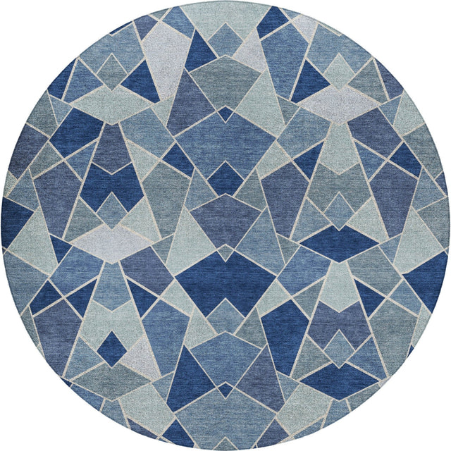 Dalyn Kenner KN8 Denim Rug round rug