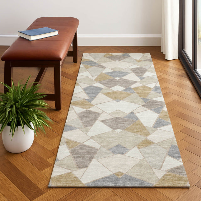 Dalyn Kenner KN8 Ivory Rug shown in a room