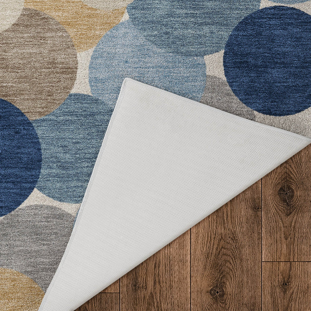 Dalyn Kenner KN9 Blue Rug backing detail