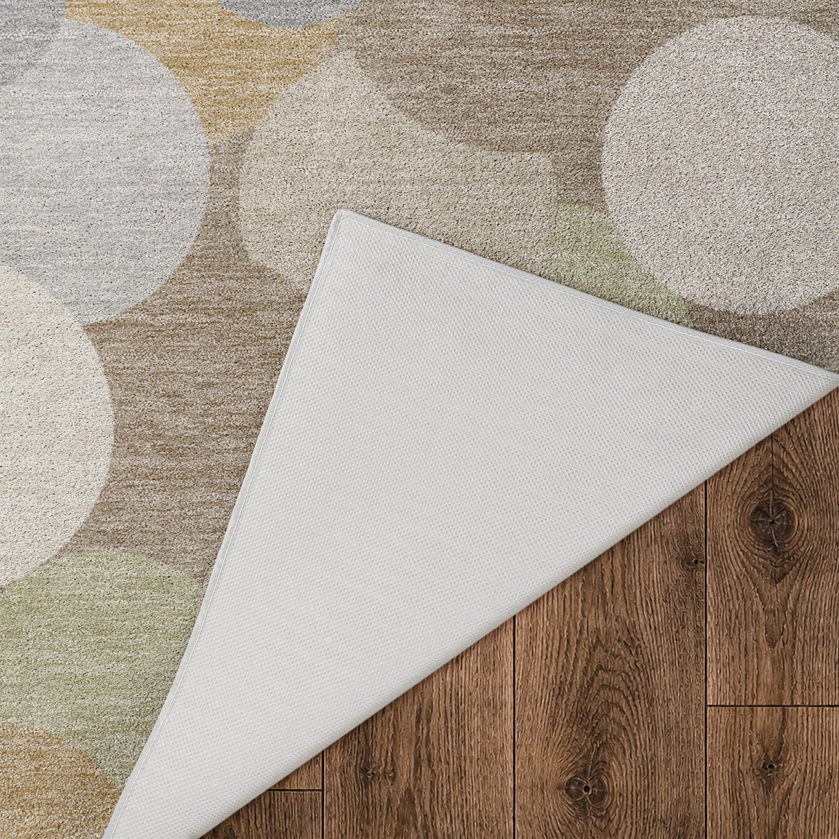 Dalyn Kenner KN9 Khaki Rug backing detail