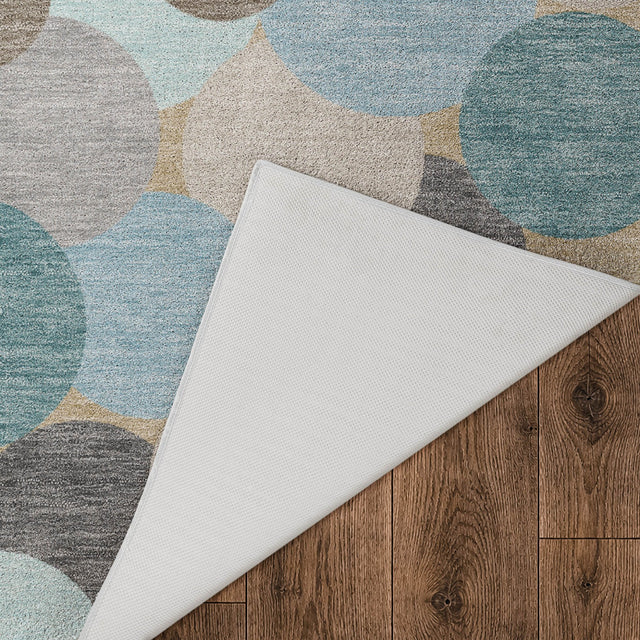 Dalyn Kenner KN9 Turquoise Rug backing detail
