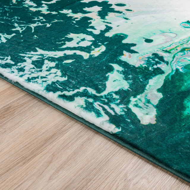 Dalyn Kikiamo KK10 Emerald City Rug finished edge detail