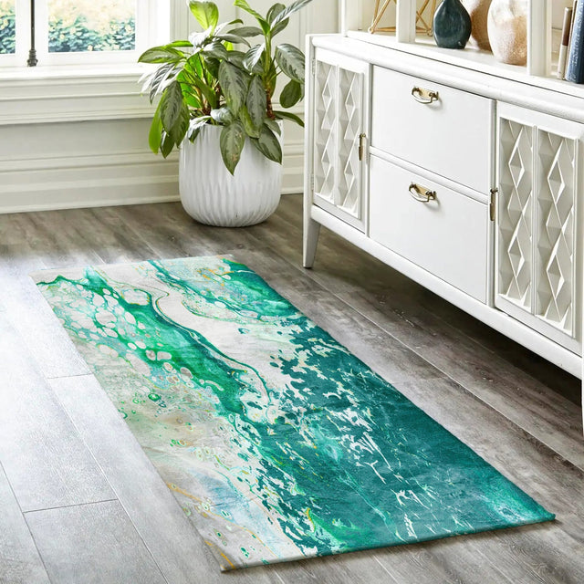 Dalyn Kikiamo KK10 Emerald City Rug shown in a room