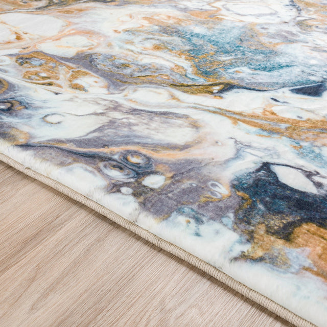 Dalyn Kikiamo KK11 Volcano Rug finished edge detail