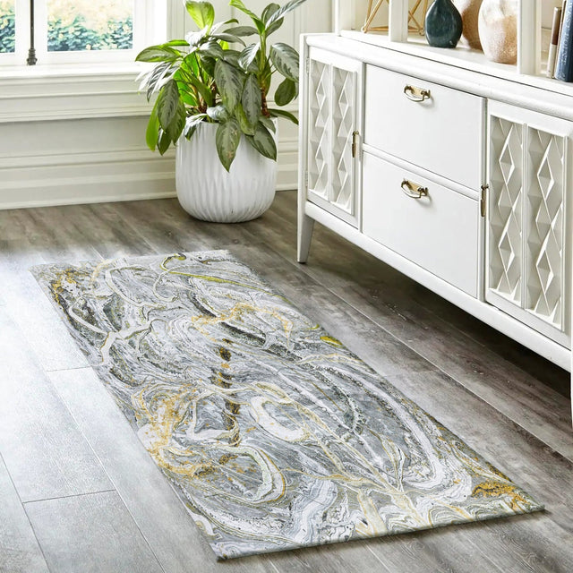 Dalyn Kikiamo KK12 Storm Rug shown in a room