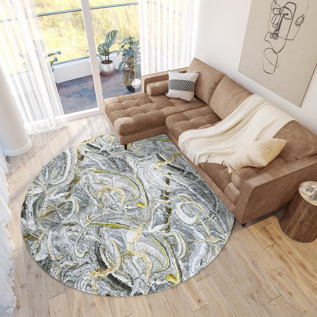 Dalyn Kikiamo KK12 Storm Rug shown in a room