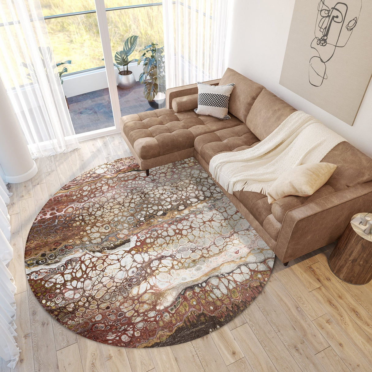 Dalyn Kikiamo KK15 Canyon Rug shown in a room