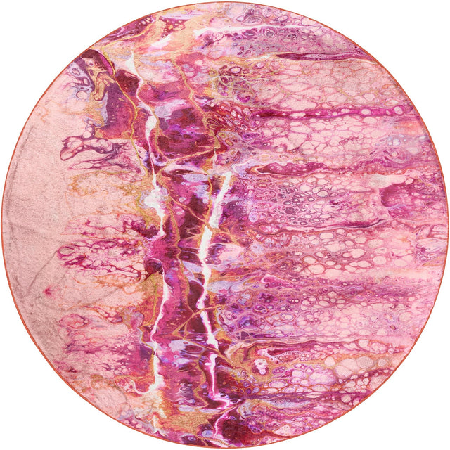 Dalyn Kikiamo KK16 Flamingo Rug round rug