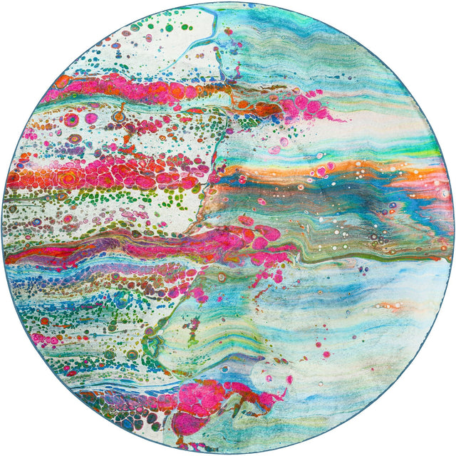 Dalyn Kikiamo KK2 Confetti Rug round rug