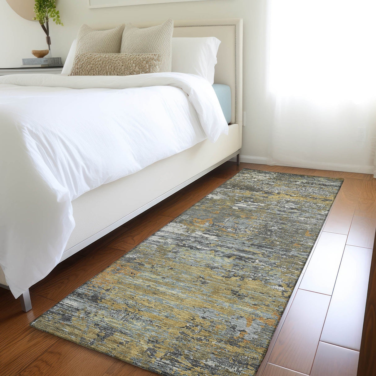 Dalyn Kochi KC12 Gray Rug shown in a room