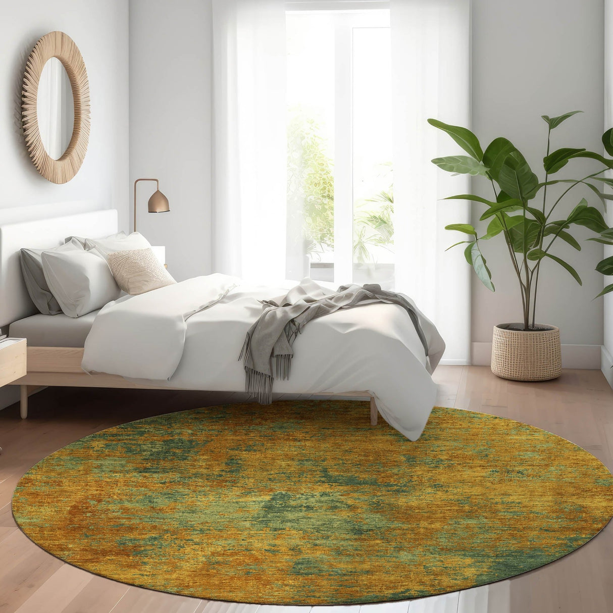 Dalyn Kochi KC2 Copper Rug shown in a room