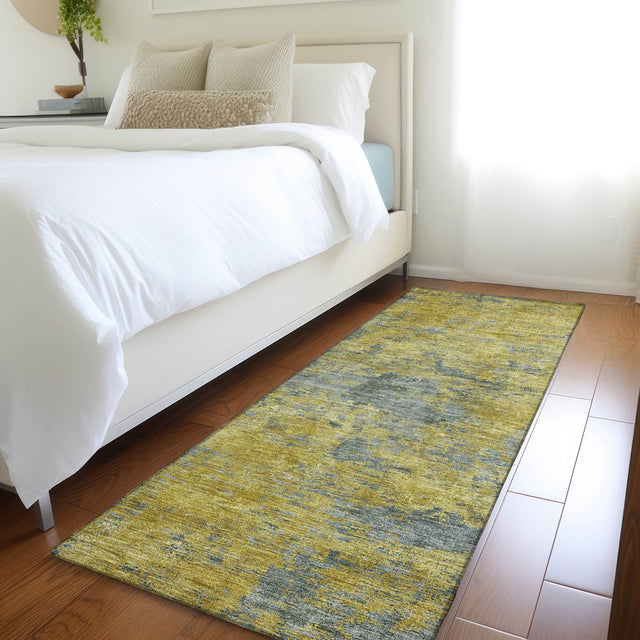 Dalyn Kochi KC2 Gold Rug shown in a room