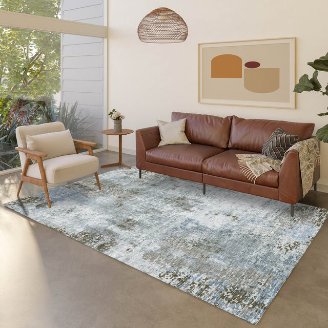 Dalyn Kochi KC4 Mocha Rug shown in a room