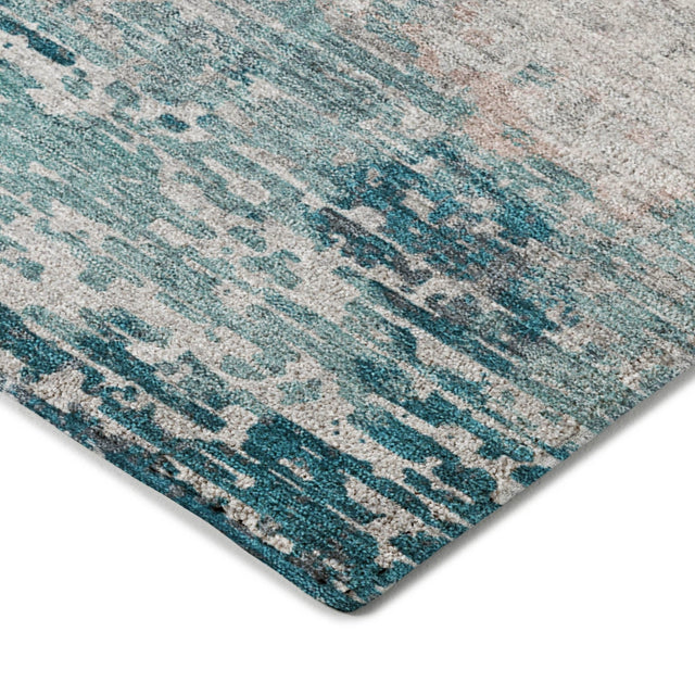 Dalyn Kochi KC4 Teal Rug corner detail