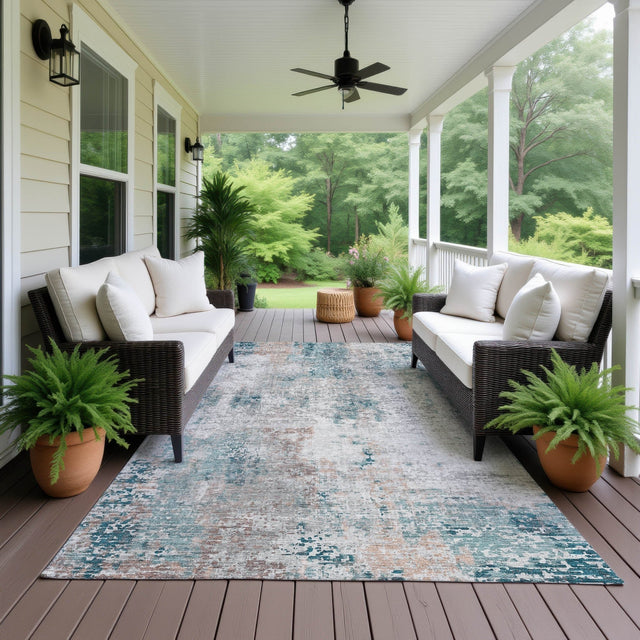 Dalyn Kochi KC4 Teal Rug outdoor lifestyle image