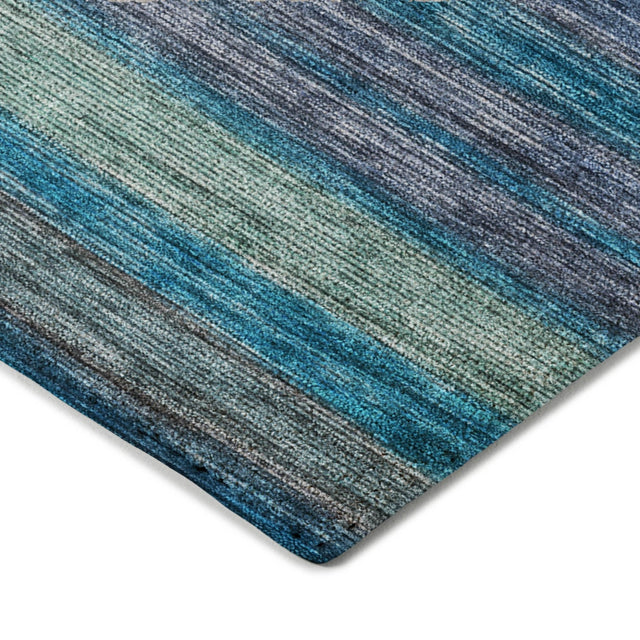 Dalyn Kochi KC5 Blue Rug corner detail