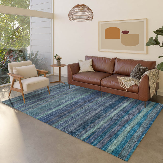 Dalyn Kochi KC5 Blue Rug shown in a room