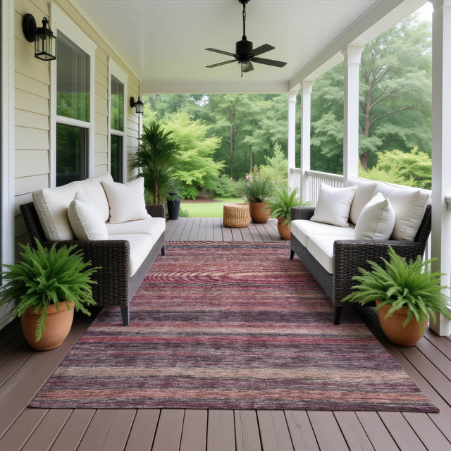 Dalyn Kochi KC5 Merlot Rug outdoor lifestyle image