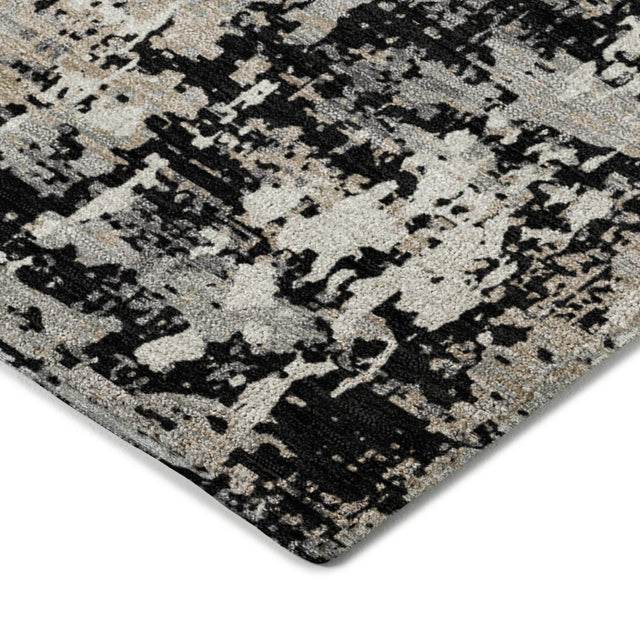 Dalyn Kochi KC7 Black Rug corner detail