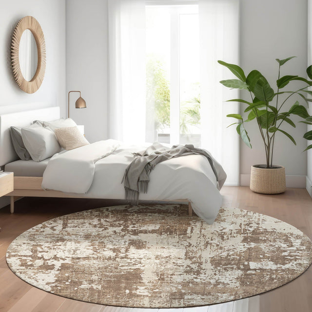 Dalyn Kochi KC7 Brown Rug shown in a room