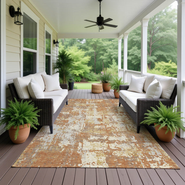 Dalyn Kochi KC7 Copper Rug outdoor lifestyle image