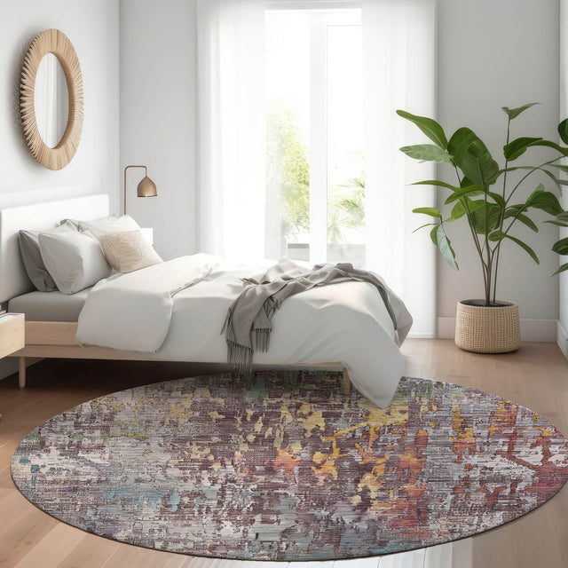 Dalyn Kochi KC8 Plum Rug shown in a room