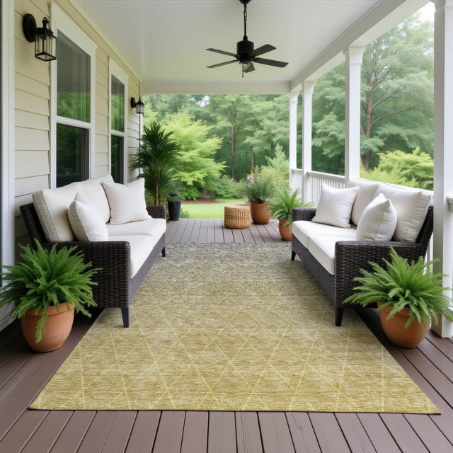 Dalyn Lazio LZ2 Gold Rug outdoor lifestyle image