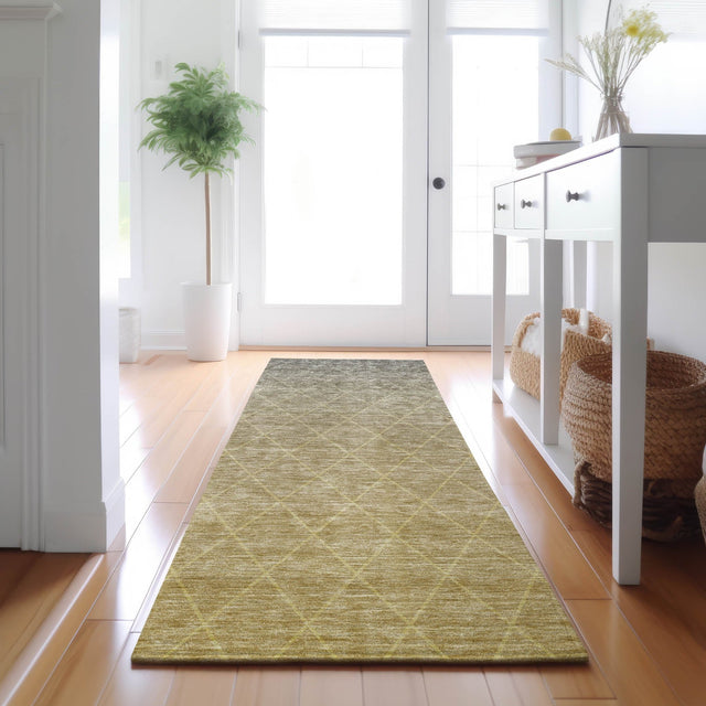 Dalyn Lazio LZ2 Gold Rug shown in a room