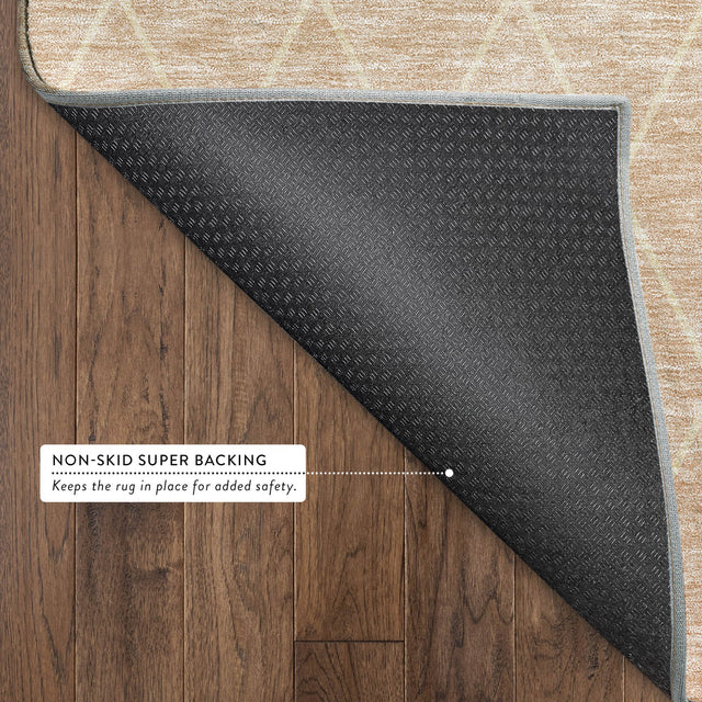 Dalyn Lazio LZ2 Salmon Rug backing detail