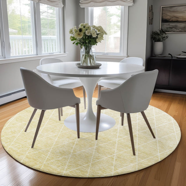 Dalyn Lazio LZ2 Wheat Rug shown in a room