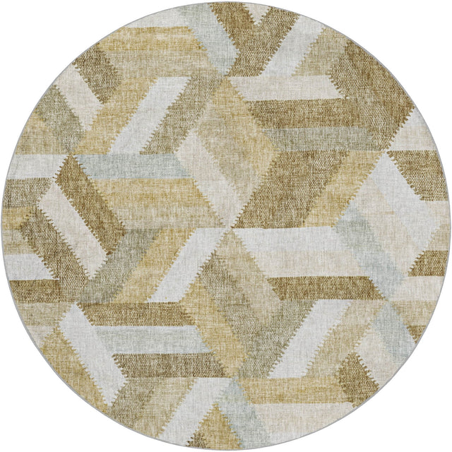 Dalyn Lorenzo LN1 Tan Rug round rug