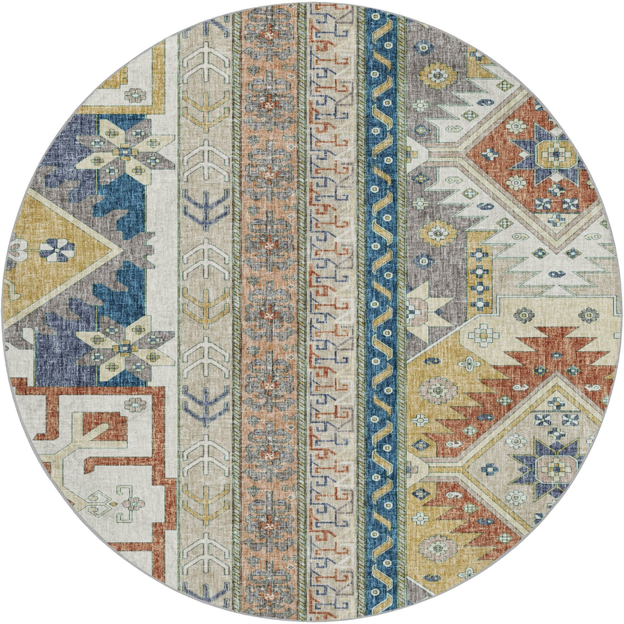 Dalyn Lorenzo LN3 Ivory Rug round rug