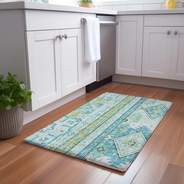 Dalyn Lorenzo LN3 Mint Rug shown in a room
