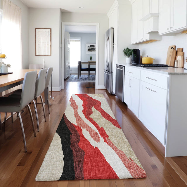 Dalyn Lorenzo LN4 Red Rug shown in a room