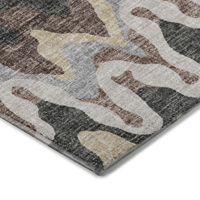 Dalyn Lorenzo LN6 Charcoal Rug corner detail