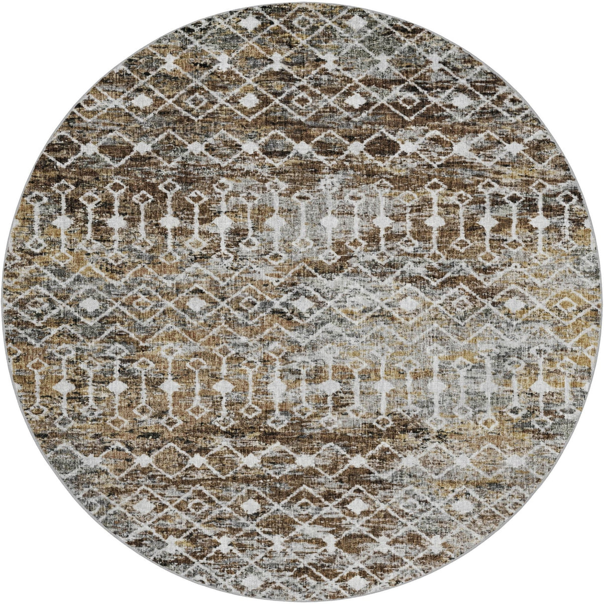 Dalyn Lorenzo LN7 Brown Rug round rug