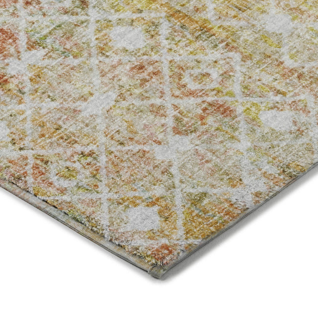 Dalyn Lorenzo LN7 Peach Rug corner detail
