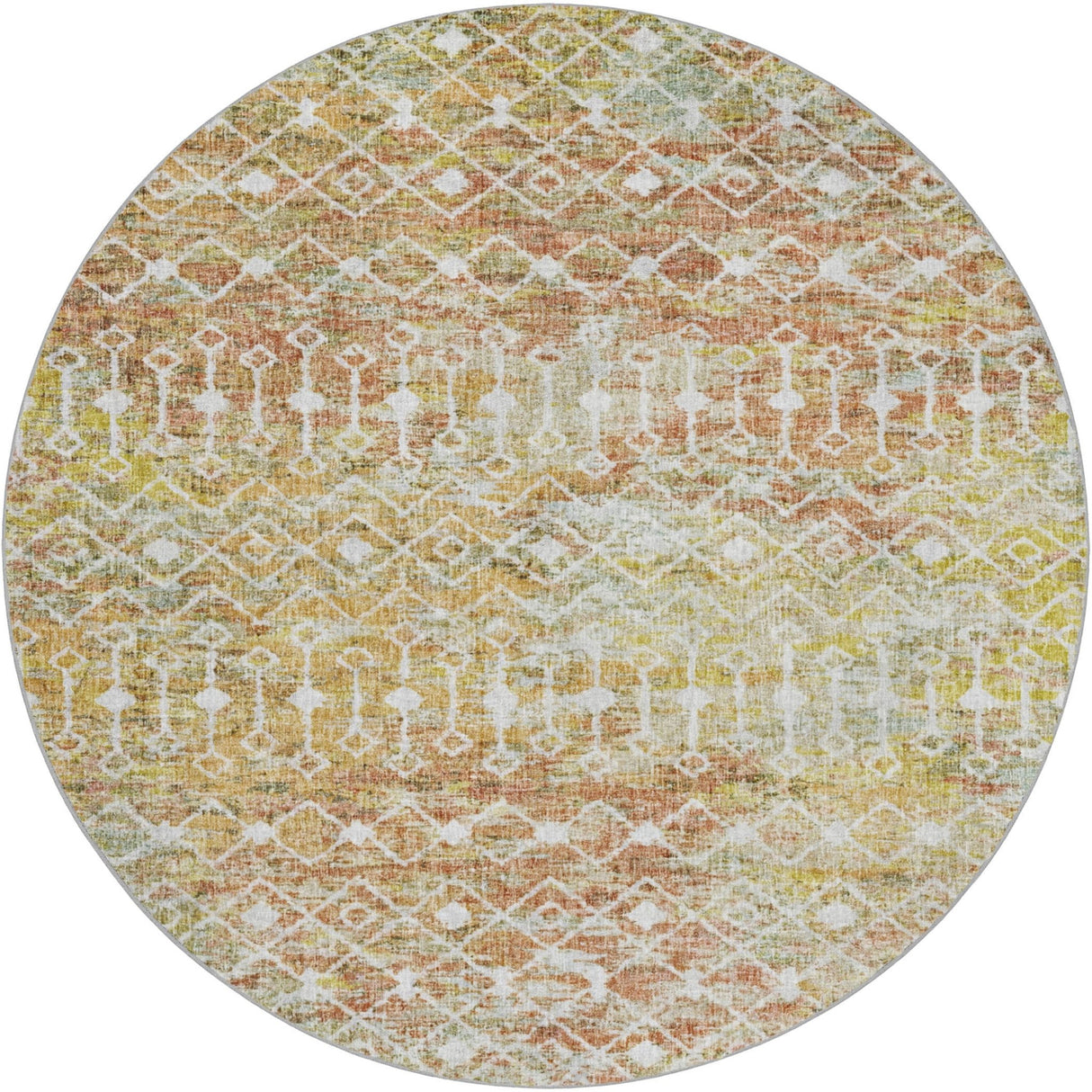 Dalyn Lorenzo LN7 Peach Rug round rug