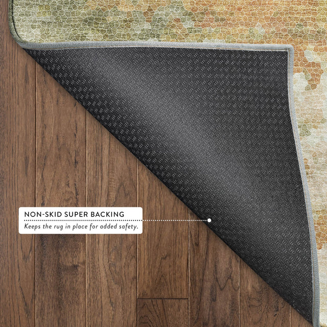 Dalyn Lumara LM1 Aloe Rug backing detail