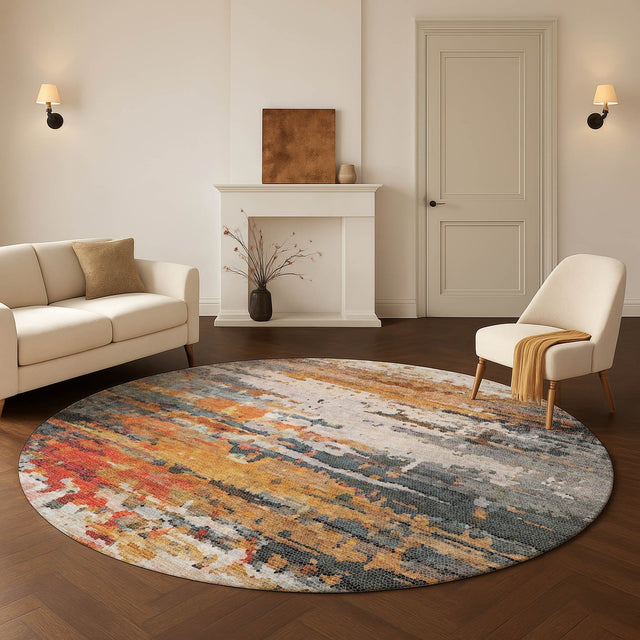 Dalyn Lumara LM1 Volcano Rug shown in a room